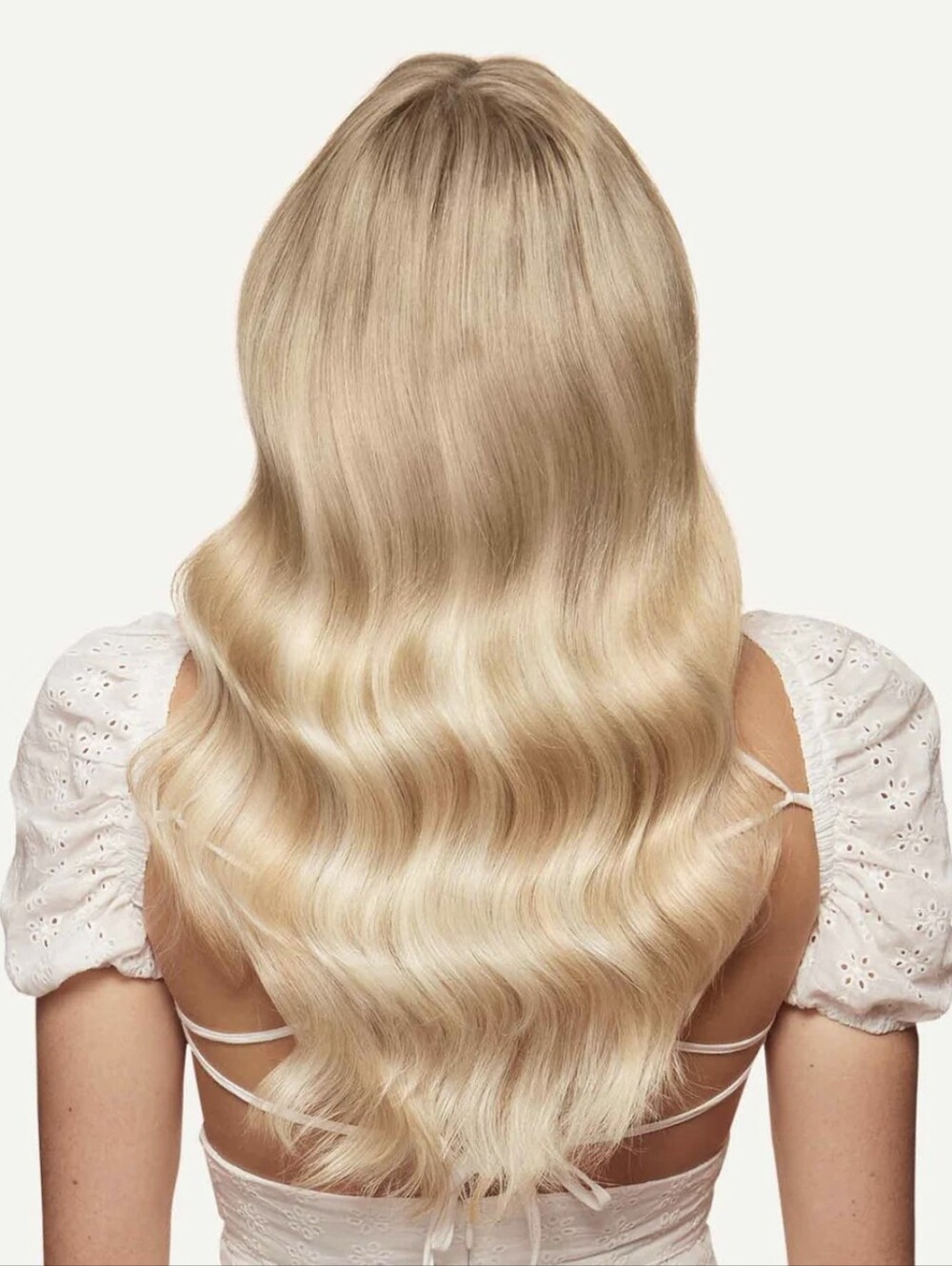 Like New Seamless Clip In Extensions Blonde Balayage